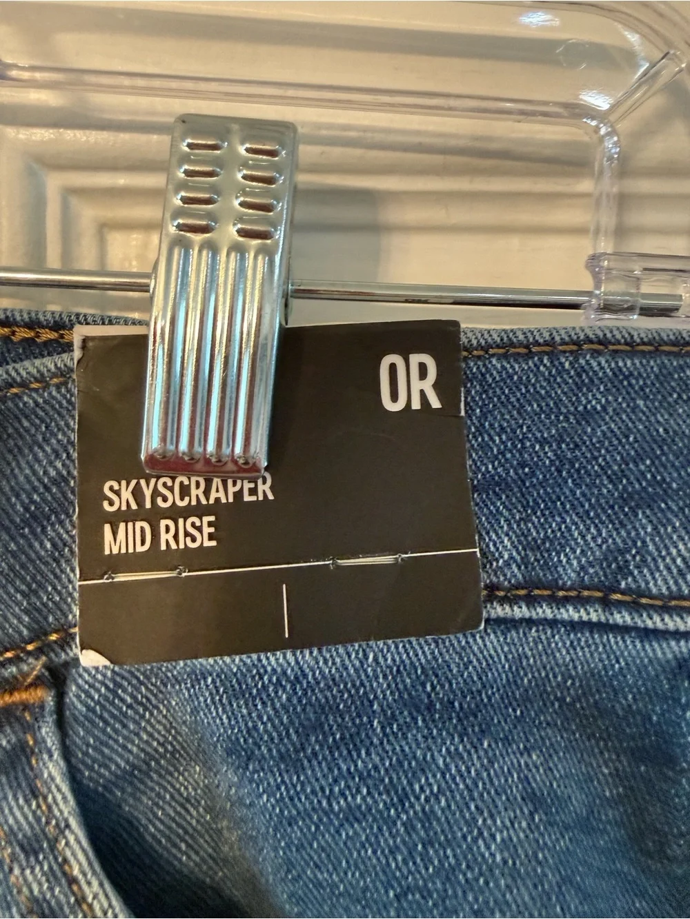 Express Mid-Rise Dark Blue Flare Jeans
